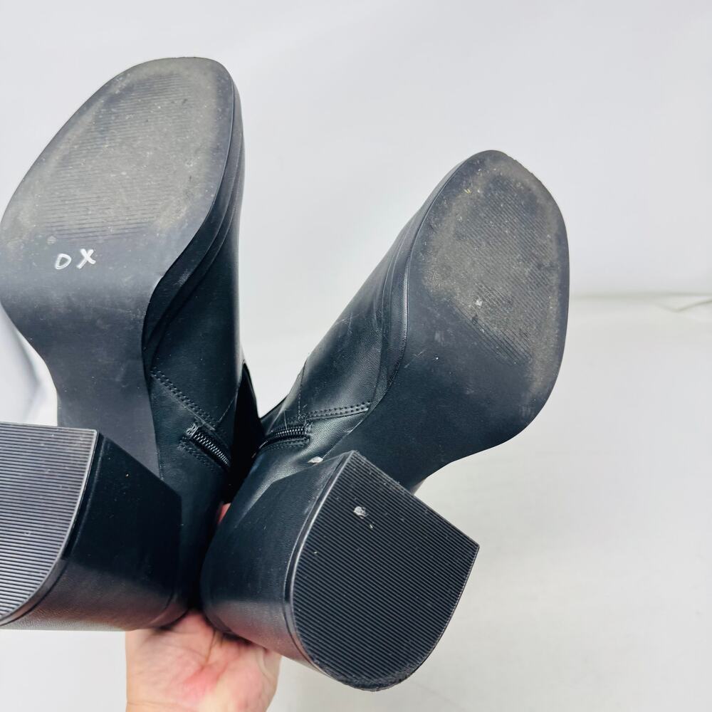 Steve Madden Black Heeled Boots - Picture 6 of 12